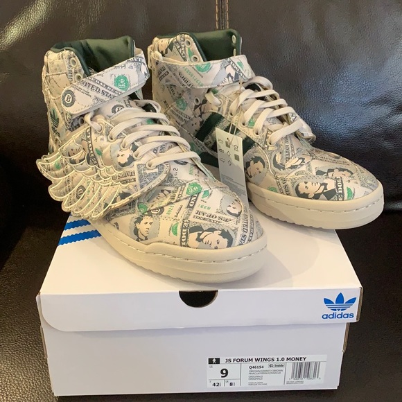 Jeremy Scott FORUM WINGS 1.0 MONEY X ADIDAS size 9